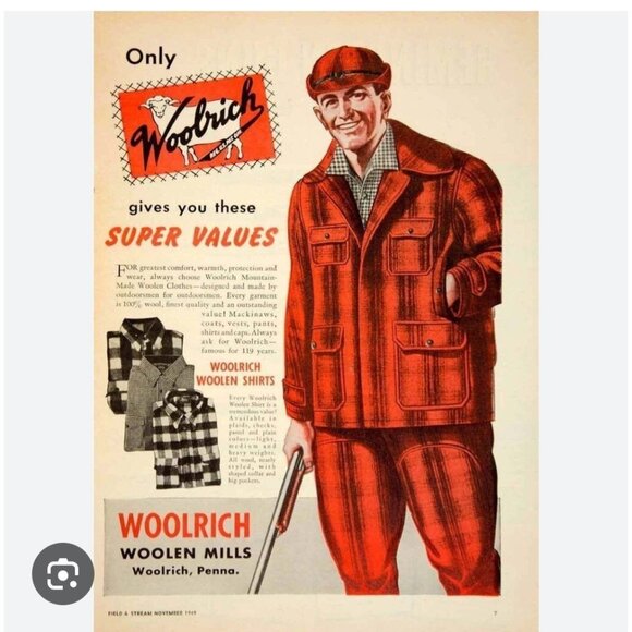 VTG Woolrich Wool Hunting Suit Buffalo Plaid Red Mackinaw Jacket 44L Pants 38 - Picture 1 of 12